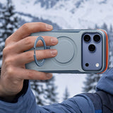 Husa de protectie Torras Ostand Q3 Air Pro compatibil cu iPhone 18 Pro / iPhone 17 Pro, Albastru
