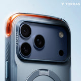 Husa de protectie Torras Ostand Q3 Air Pro compatibil cu iPhone 18 Pro Max / iPhone 17 Pro Max, Albastru