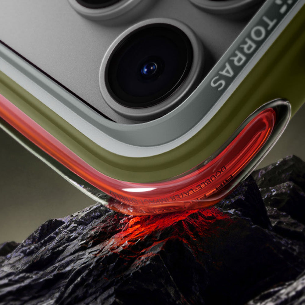Husa de protectie Torras Ostand Q3 Air Pro compatibil cu iPhone 18 Pro / iPhone 17 Pro, Alb