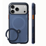 Husa de protectie Torras Ostand Q3 Air compatibil cu iPhone 18 Pro / iPhone 17 Pro, Albastru