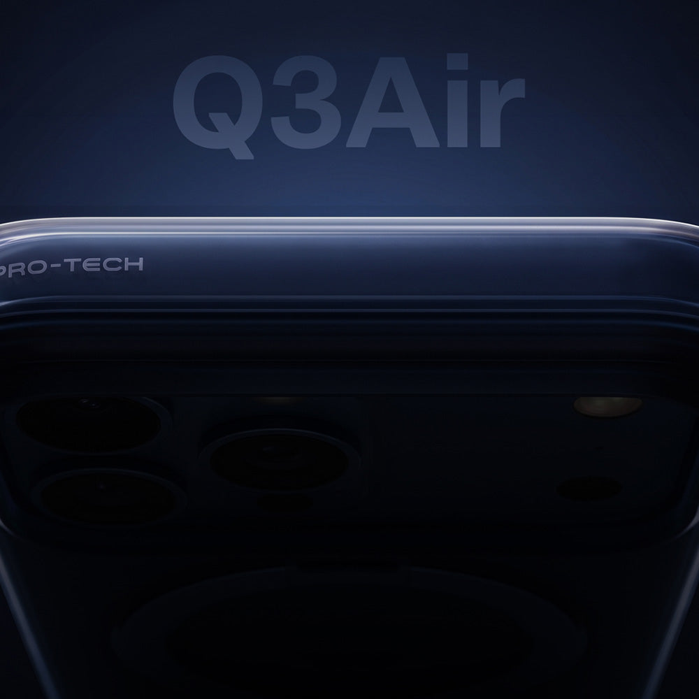 Husa de protectie Torras Ostand Q3 Air Series compatibil cu iPhone 18 Pro Max / iPhone 17 Pro Max, Albastru