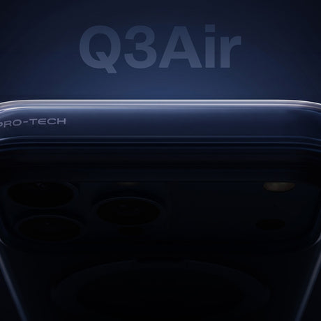 Husa de protectie Torras Ostand Q3 Air Series compatibil cu iPhone 18 Pro Max / iPhone 17 Pro Max, Albastru