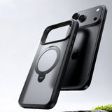 Husa de protectie Torras Ostand Spin Series compatibil cu iPhone 18 Pro / iPhone 17 Pro, Negru