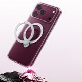 Husa de protectie Torras Ostand Spin Series compatibil cu iPhone 17 Pro / iPhone 18 Pro, Transparent