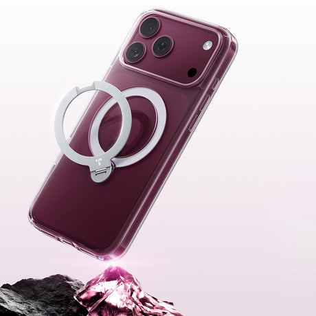 Husa de protectie Torras Ostand Spin compatibil cu iPhone 18 Pro Max / iPhone 17 Pro Max, Transparent