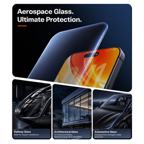Folie de protectie Torras OrigArmor compatibil cu iPhone 17 Pro / iPhone 18 Pro, Transparent