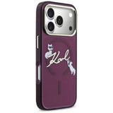 Husa de protectie Karl Lagerfeld compatibil cu iPhone 18 Pro / iPhone 17 Pro, Bordo