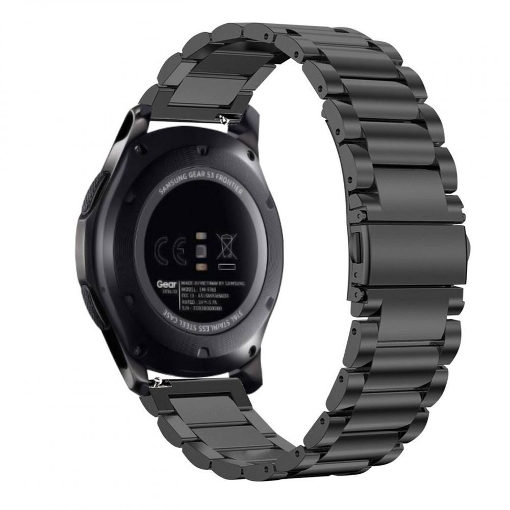 Curea smartwatch Techsuit Watchband 22mm (W010) compatibil cu Huawei Watch GT 2 (46mm)/GT 2 Pro/GT 3 Pro (46mm)/Ultimate, Xiaomi Watch S1, Auriu