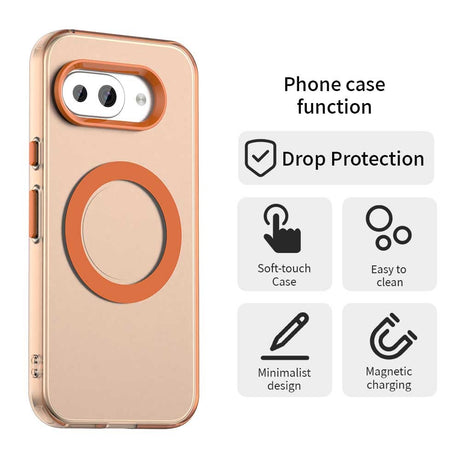 Husa de protectie Techsuit CandyCase MagSafe compatibil cu Google Pixel 10a, Portocaliu