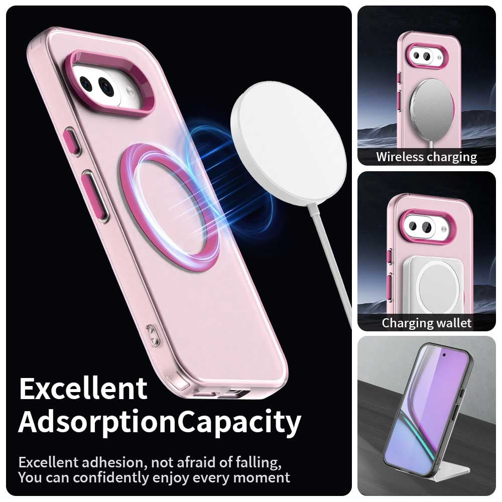 Husa de protectie Techsuit CandyCase MagSafe compatibil cu Google Pixel 10a, Roz