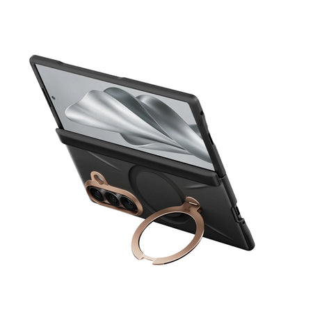 Husa de protectie Torras QPRO Leather Series compatibil cu Samsung Galaxy Z Fold8 Ultra, Negru