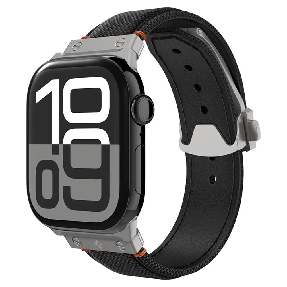 Curea smartwatch Spigen compatibil cu Apple Watch 6 / 12 / SE 3, Negru