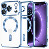 Husa de protectie Techsuit Luxury Crystal MagSafe compatibil cu iPhone 17 Pro / iPhone 18 Pro, Albastru
