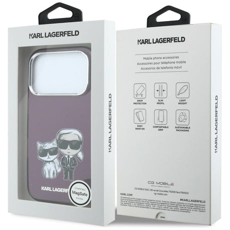 Husa de protectie Karl Lagerfeld compatibil cu iPhone 18 Pro / iPhone 17 Pro, Bordo