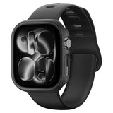 Husa smartwatch Spigen compatibil cu Apple Watch 12 42mm, Negru