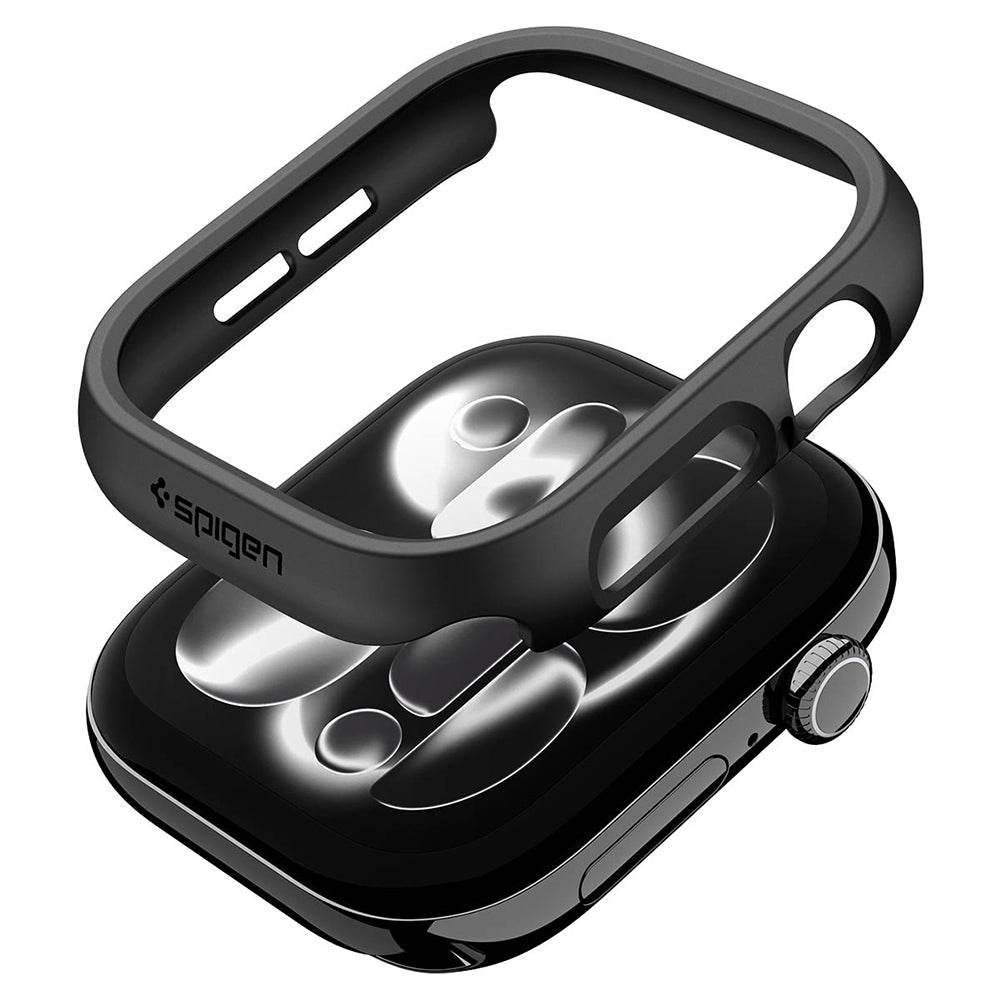 Husa smartwatch Spigen compatibil cu Apple Watch 12 42mm, Negru