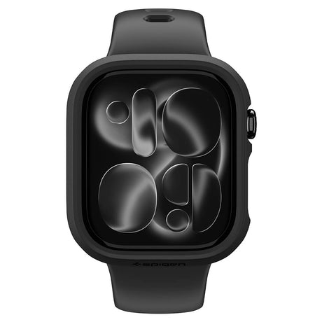 Husă Spigen Thin Fit neagră pentru Apple Watch 12 46mm