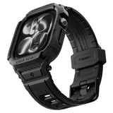 Curea smartwatch Spigen Rugged Armor Pro compatibil cu Apple Watch 12 42mm, Negru