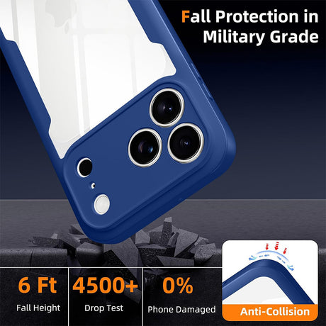 Husa de protectie Techsuit ColorVerse 360 compatibil cu iPhone 18 Pro / iPhone 17 Pro, Albastru