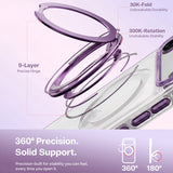 Husa de protectie Torras Ostand O3 Light compatibil cu iPhone 18 Pro Max / iPhone 17 Pro Max, Mov