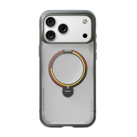 Husa de protectie Torras Ostand Q3 Air compatibil cu iPhone 17 Pro / iPhone 18 Pro, Gri