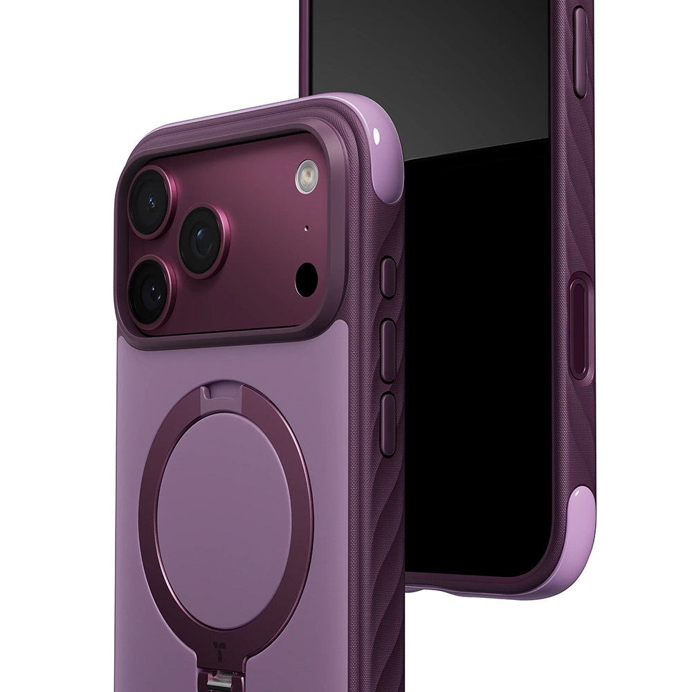 Husa de protectie Torras Ostand Q3 compatibil cu iPhone 17 Pro Max / iPhone 18 Pro Max, Alb