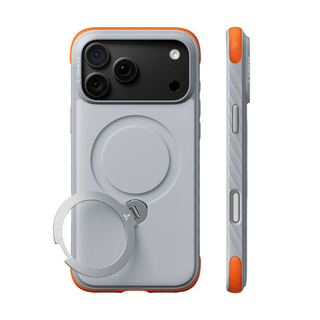 Husa de protectie Torras Ostand Q3 compatibil cu iPhone 17 Pro Max / iPhone 18 Pro Max, Alb