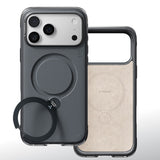 Husa de protectie Torras Ostand Q3 Air Essential compatibil cu iPhone 18 Pro / iPhone 17 Pro, Negru