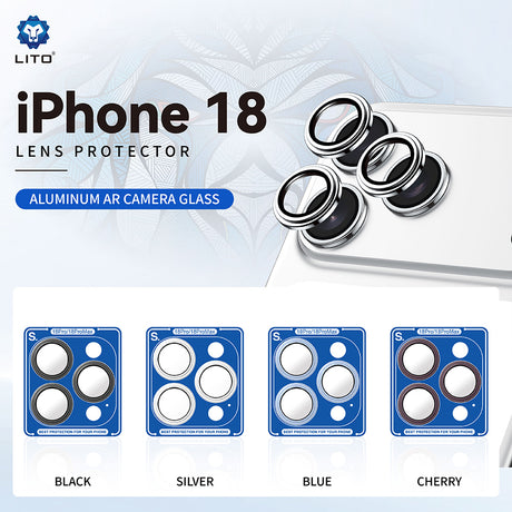 Folie de protectie Lito S+ compatibil cu iPhone 18 Pro / iPhone 18 Pro Max, Argintiu
