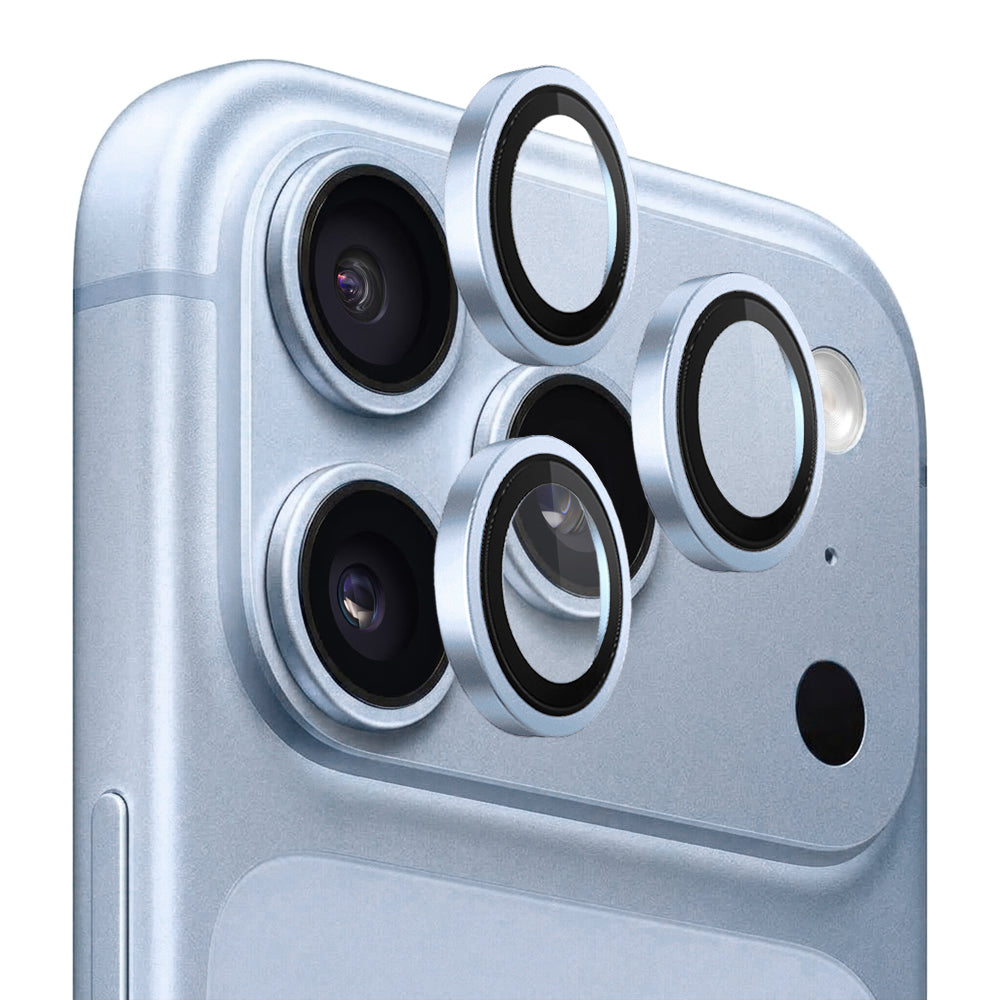 Folie de protectie Blueo Original Metal Frame Lens Glass compatibil cu iPhone 18 Pro / iPhone 18 Pro Max, Albastru