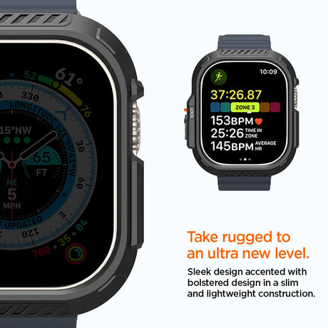 Husă Spigen pentru Apple Watch Ultra / Apple Watch Ultra 2 / Apple Watch Ultra 3, neagră