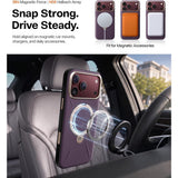 Husa de protectie Torras QPRO Leather Series compatibil cu iPhone 17 Pro / iPhone 18 Pro, Mov