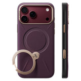 Husa de protectie Torras QPRO Leather Series compatibil cu iPhone 18 Pro Max / iPhone 17 Pro Max, Mov