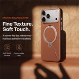 Husa de protectie Torras QPRO Leather Series compatibil cu iPhone 17 Pro / iPhone 18 Pro, Maro