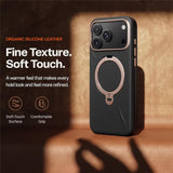 Husa de protectie Torras QPRO Leather Series compatibil cu iPhone 17 Pro / iPhone 18 Pro, Negru