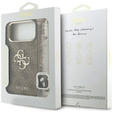 Husa de protectie Guess Hardcase 4G compatibil cu iPhone 18 Pro Max / iPhone 17 Pro Max, Maro