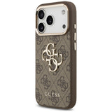 Husa de protectie Guess Hardcase 4G compatibil cu iPhone 18 Pro Max / iPhone 17 Pro Max, Maro