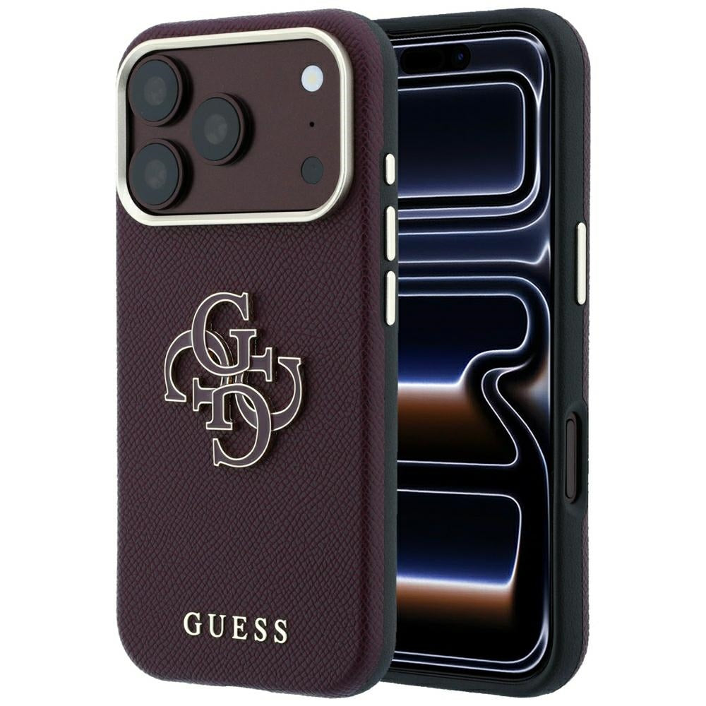 Husa de protectie Guess compatibil cu iPhone 17 Pro Max / iPhone 18 Pro Max, Bordo