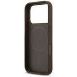 Husa de protectie Guess Leather 4G compatibil cu iPhone 18 Pro / iPhone 17 Pro, Maro