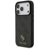 Husa de protectie Guess 4G Small and Classic Logo MagSafe compatibil cu iPhone 18 Pro / iPhone 17 Pro, Negru