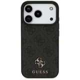 Husa de protectie Guess 4G Small and Classic Logo MagSafe compatibil cu iPhone 18 Pro / iPhone 17 Pro, Negru