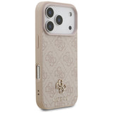 Husa de protectie Guess Hardcase 4G Small & Classic MagSafe compatibil cu iPhone 18 Pro / iPhone 17 Pro, Roz