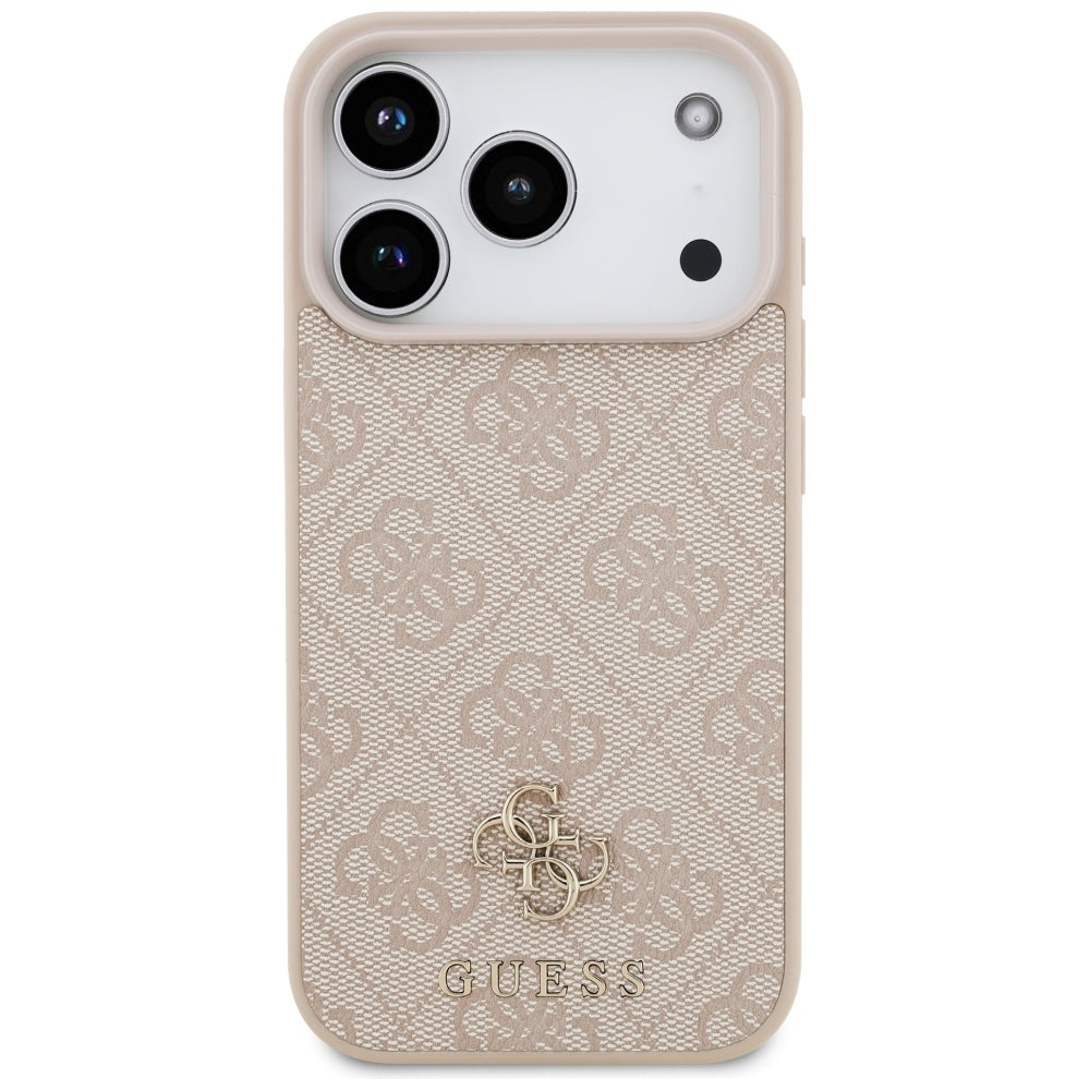 Husa de protectie Guess Hardcase 4G Small & Classic MagSafe compatibil cu iPhone 18 Pro / iPhone 17 Pro, Roz
