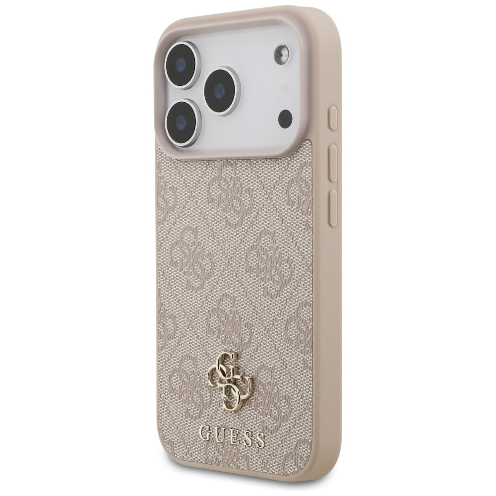 Husa de protectie Guess Hardcase 4G Small & Classic MagSafe compatibil cu iPhone 18 Pro / iPhone 17 Pro, Roz