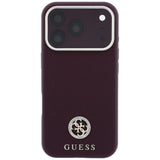 Husa de protectie Guess compatibil cu iPhone 17 Pro Max / iPhone 18 Pro Max, Bordo