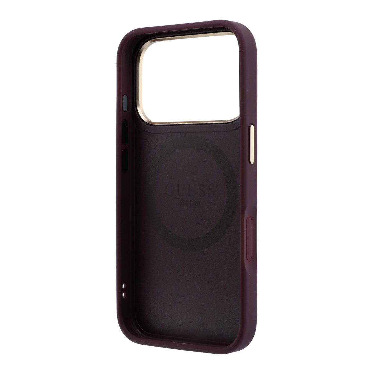 Husa de protectie Guess Peony 4G compatibil cu iPhone 18 Pro Max / iPhone 17 Pro Max, Bordo