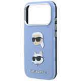 Husa de protectie Karl Lagerfeld Saffiano compatibil cu iPhone 17 Pro Max / iPhone 18 Pro Max, Albastru