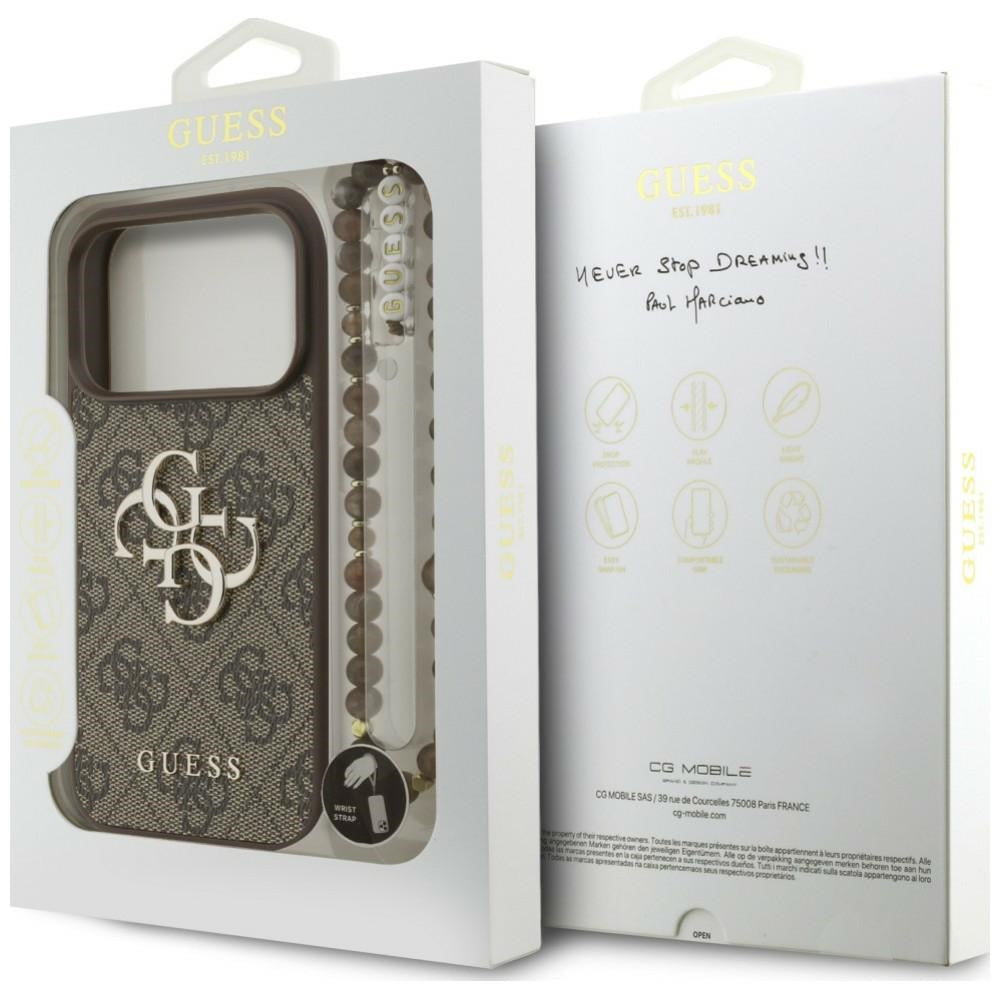 Husa de protectie Guess compatibil cu iPhone 18 Pro Max / iPhone 17 Pro Max, Maro