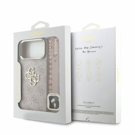 Husa de protectie Guess compatibil cu iPhone 17 Pro Max / iPhone 18 Pro Max, Roz
