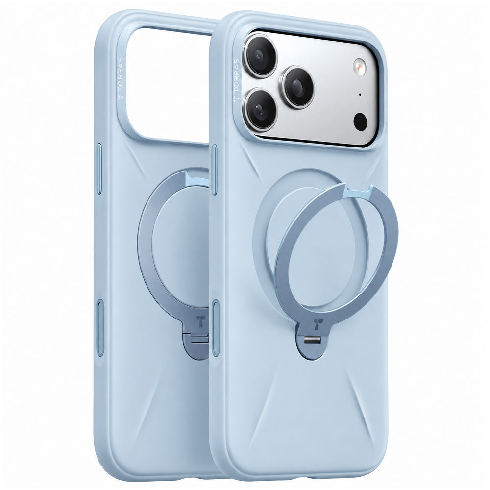 Husa de protectie Torras QPRO Silicone Series compatibil cu iPhone 18 Pro / iPhone 17 Pro, Albastru